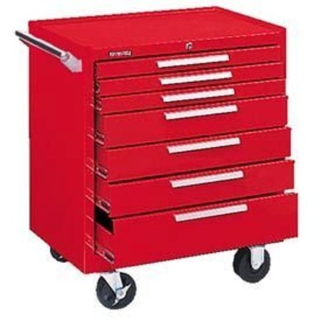 Kennedy Kennedy 297XR K2000 Series 29W X 20D X 35H 7 Drawer Red Roller Cabinet 297XR